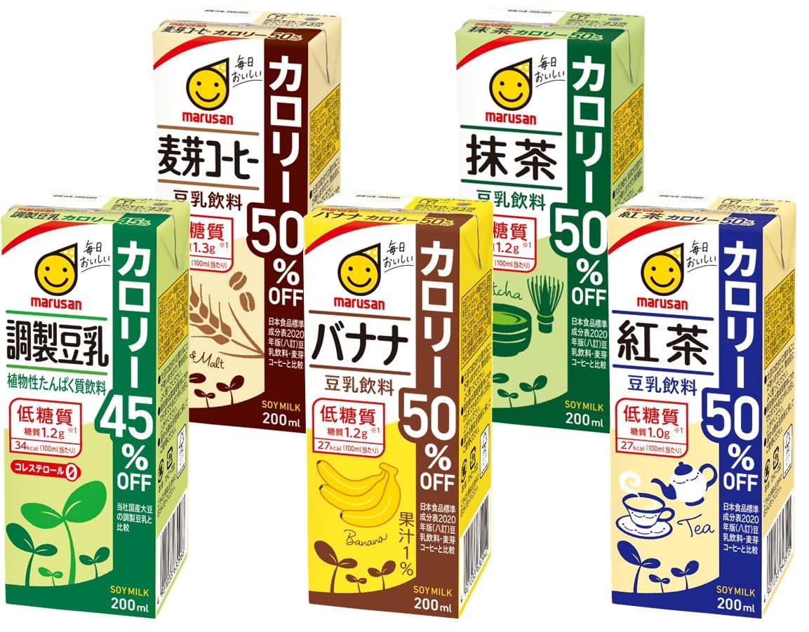 Amazon.co.jp: マルサン 豆乳飲料カロリーオフ アソートセット 1箱
